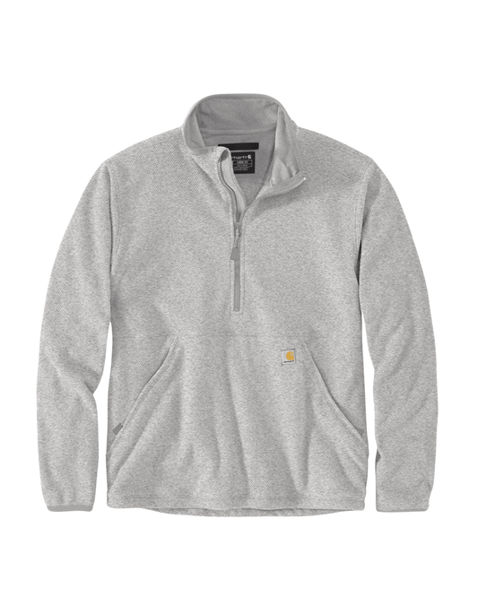 Carhartt Half Zip Fleece Pullover (Heather Grey) - City of Bulls Clothing & Apparel - 